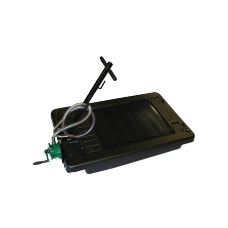 American Forge & Foundry Low Profile Antifreeze Drain, Aluminum Rotary Evacuation Pump, 18 gal Poly Recovery Tank 8879